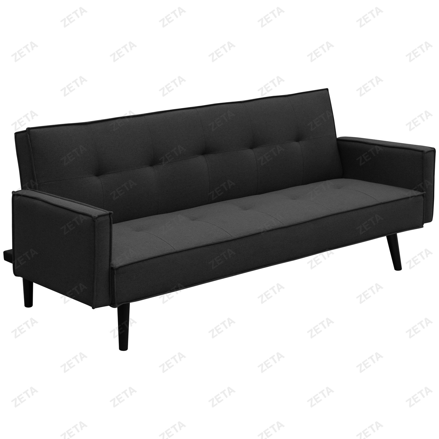 Диван 2LAF-020N6-P3 (черный) (ВИ) - изображение 1