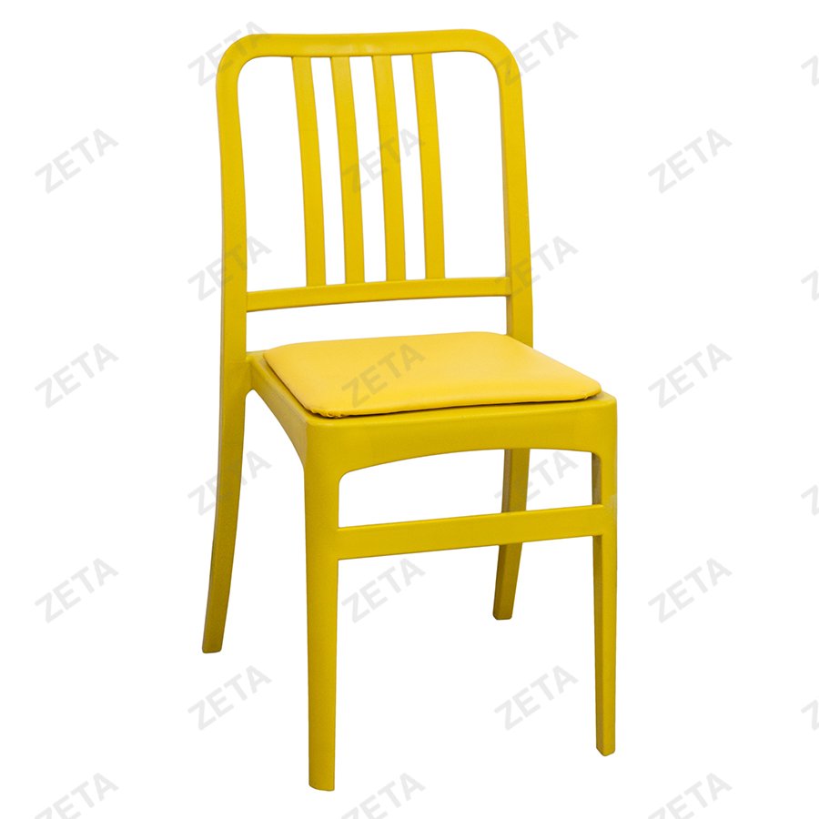 Стул пластиковый "Джеф" с мягким элементом (цветной)