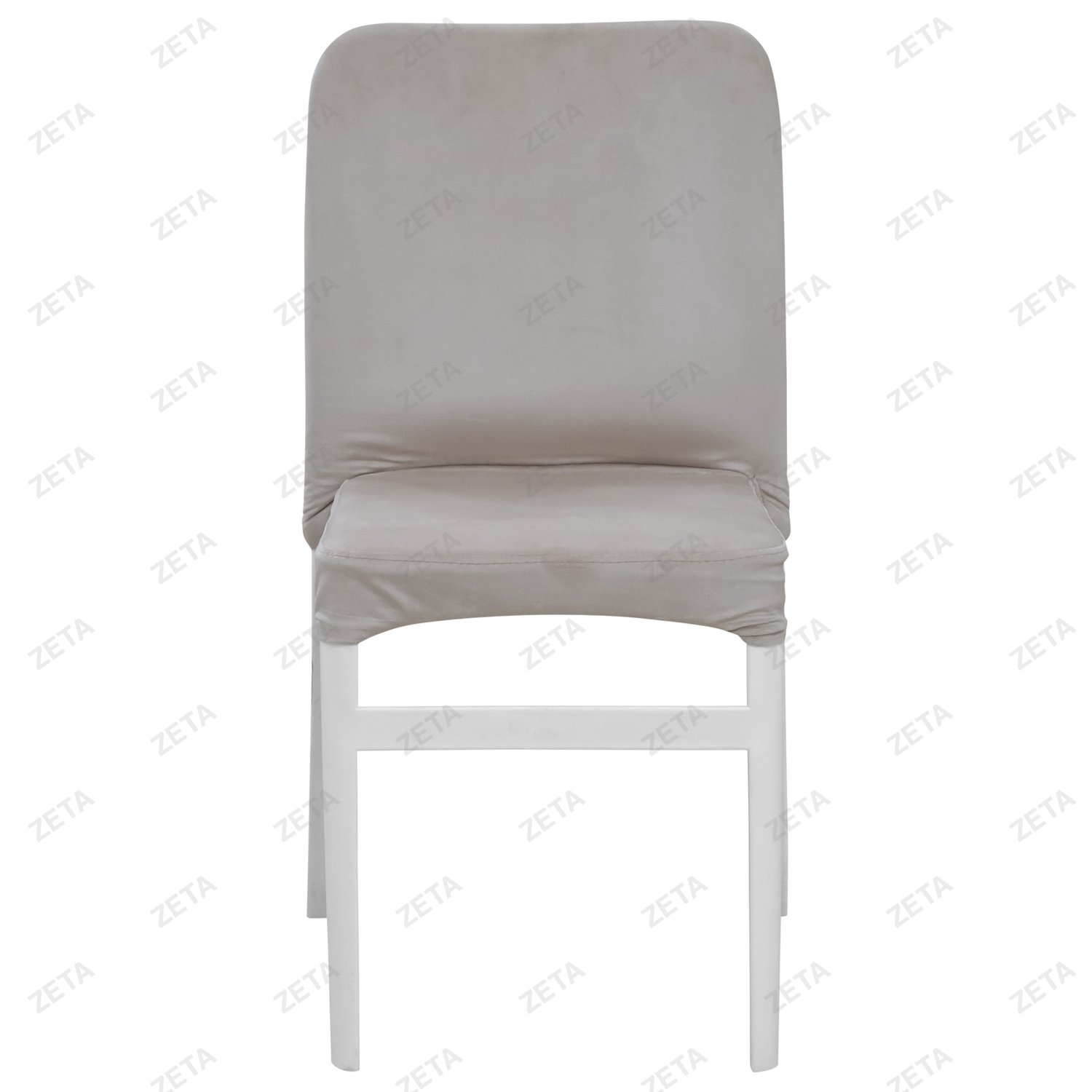 Стул пластиковый "Джеф" с чехлом (белый)