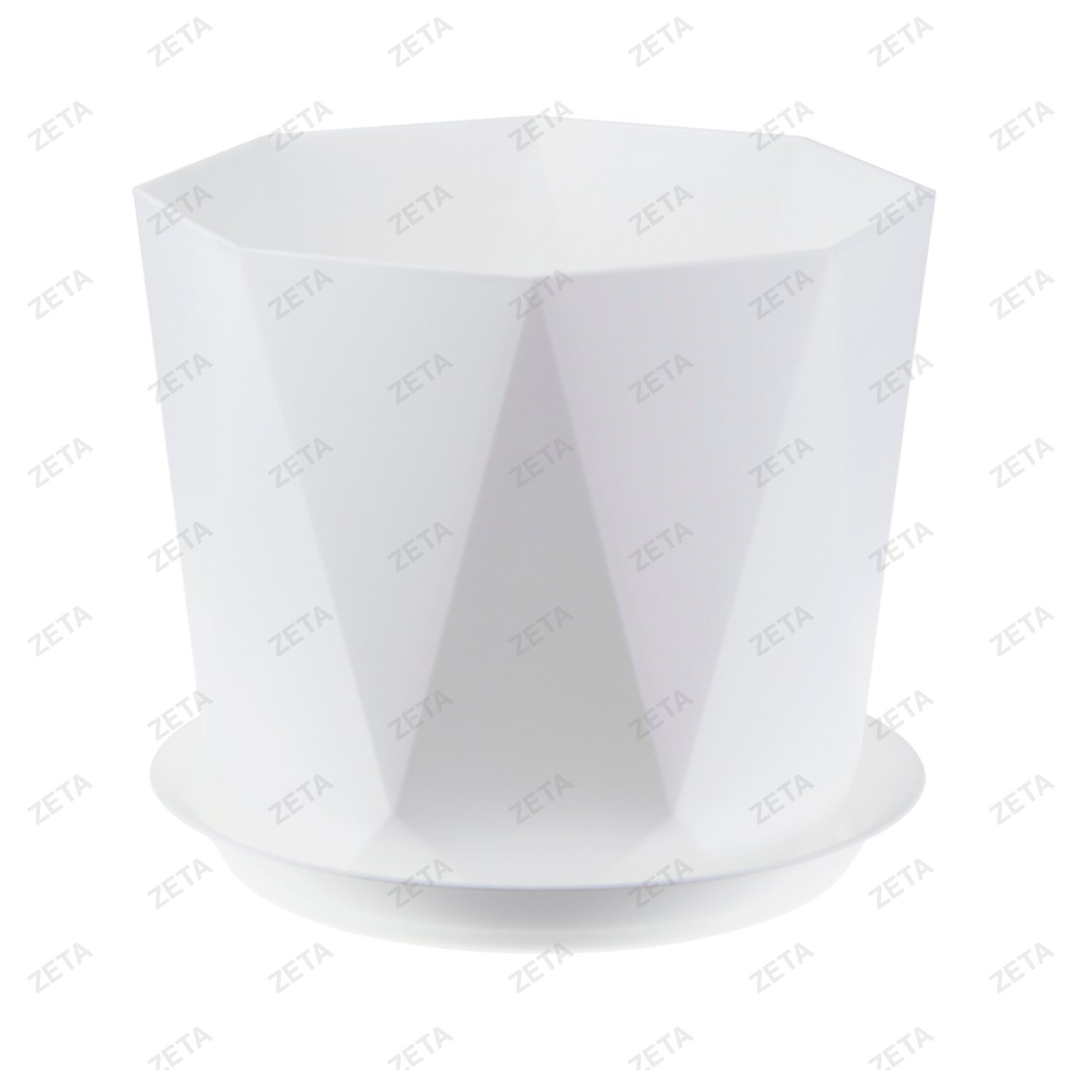 Кашпо 4,7 л. d220 мм. с поддоном "Призма" №М 3139