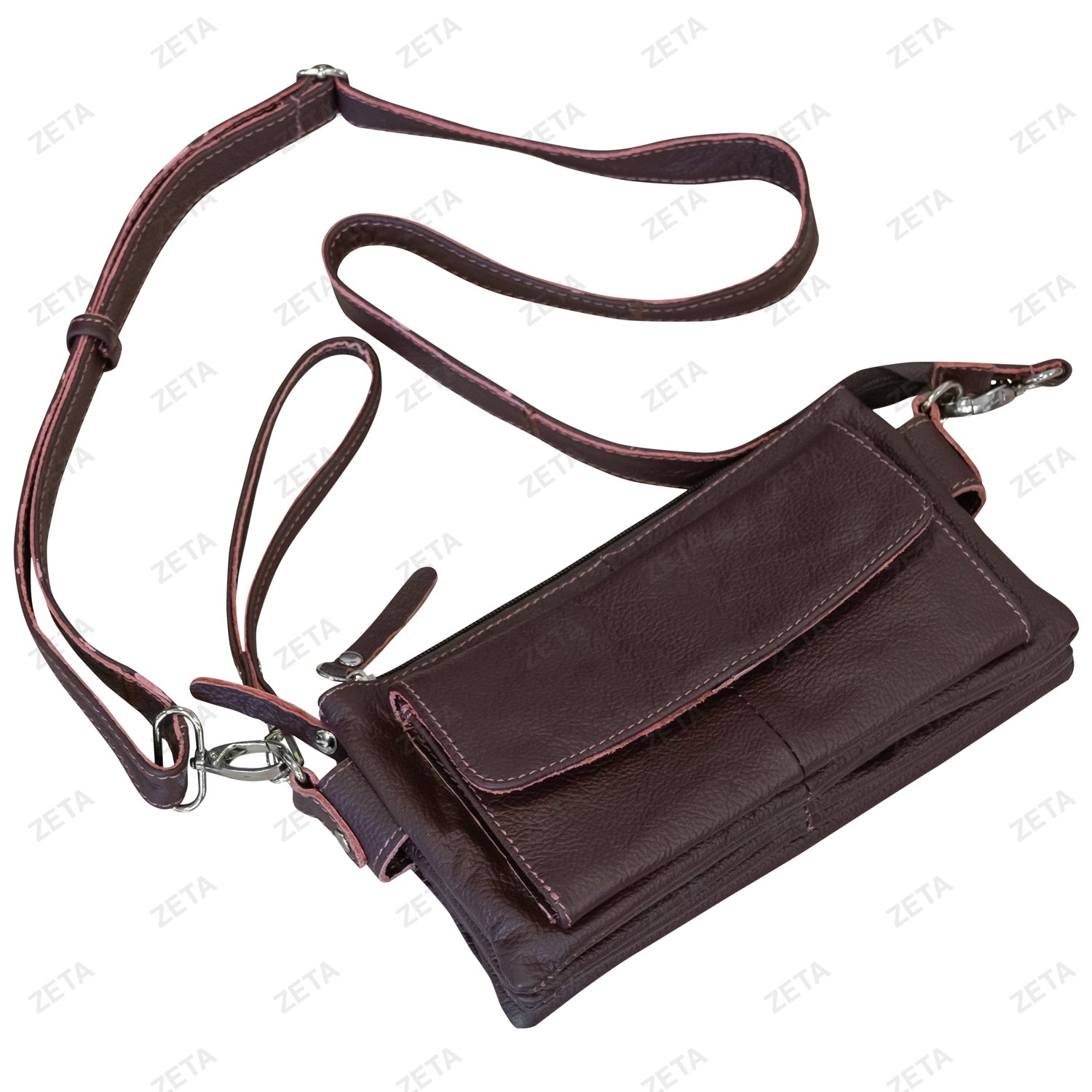 Сумка Кардинал с кожаным ремнем