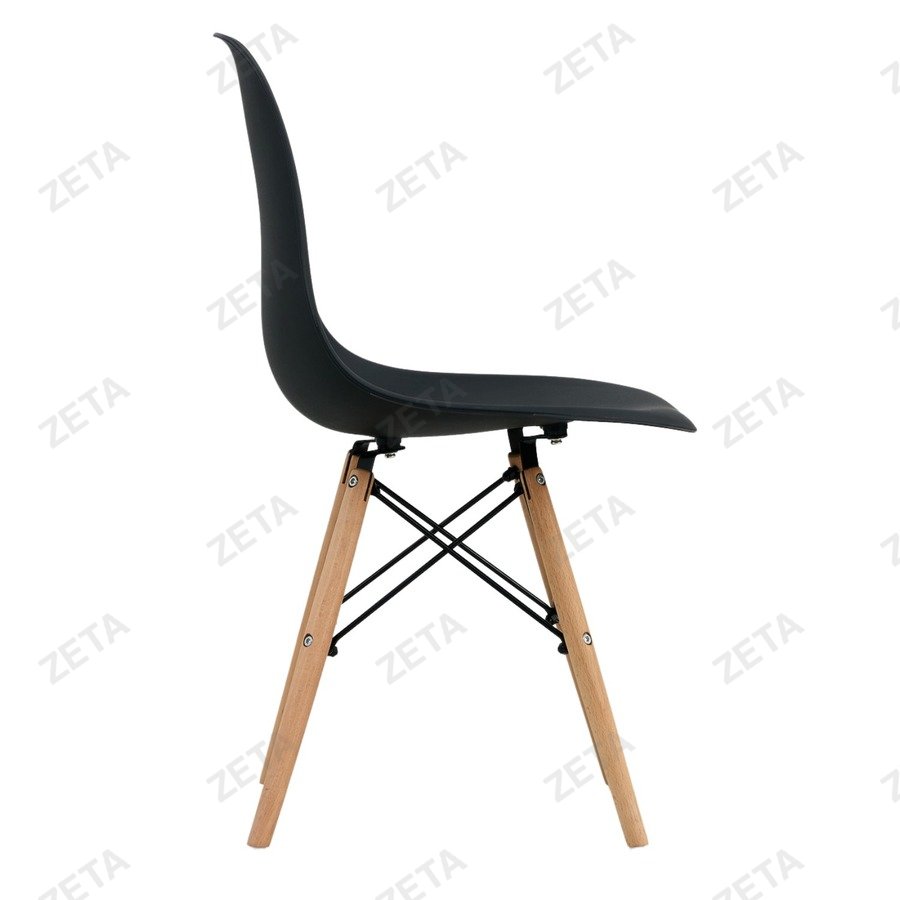 Стул пластиковый "C06" черный (ВИ)