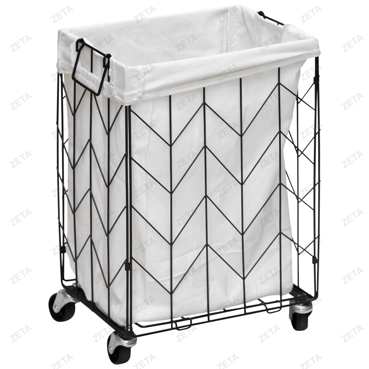 Корзина для белья на колесиках №LH21-479 (ВИ)