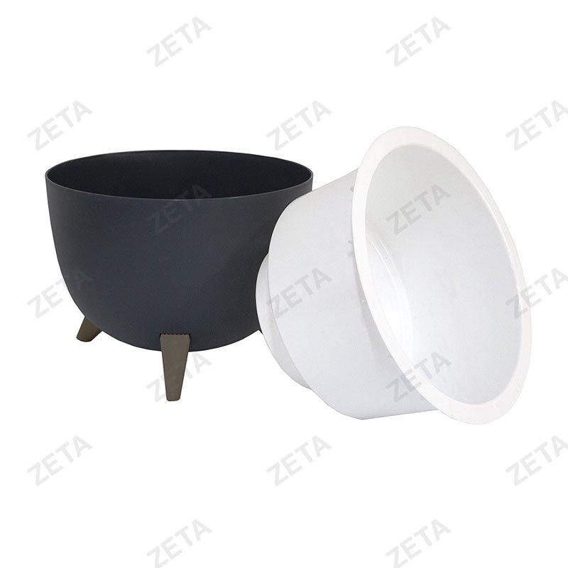 Горшок для цветов 10 л. №ALY-603 (тёмно-серый)