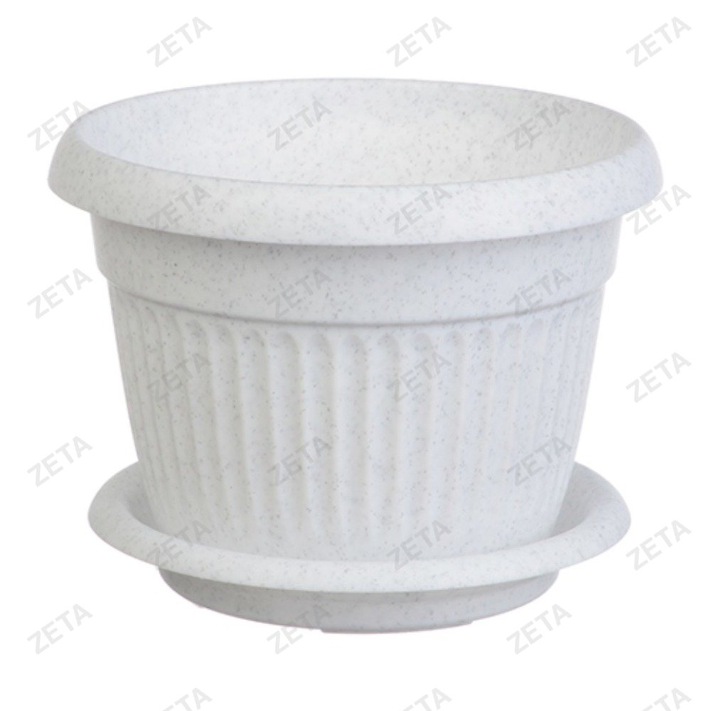 Кашпо 16 л. 360 мм. с поддоном "Ливия" №М 3026