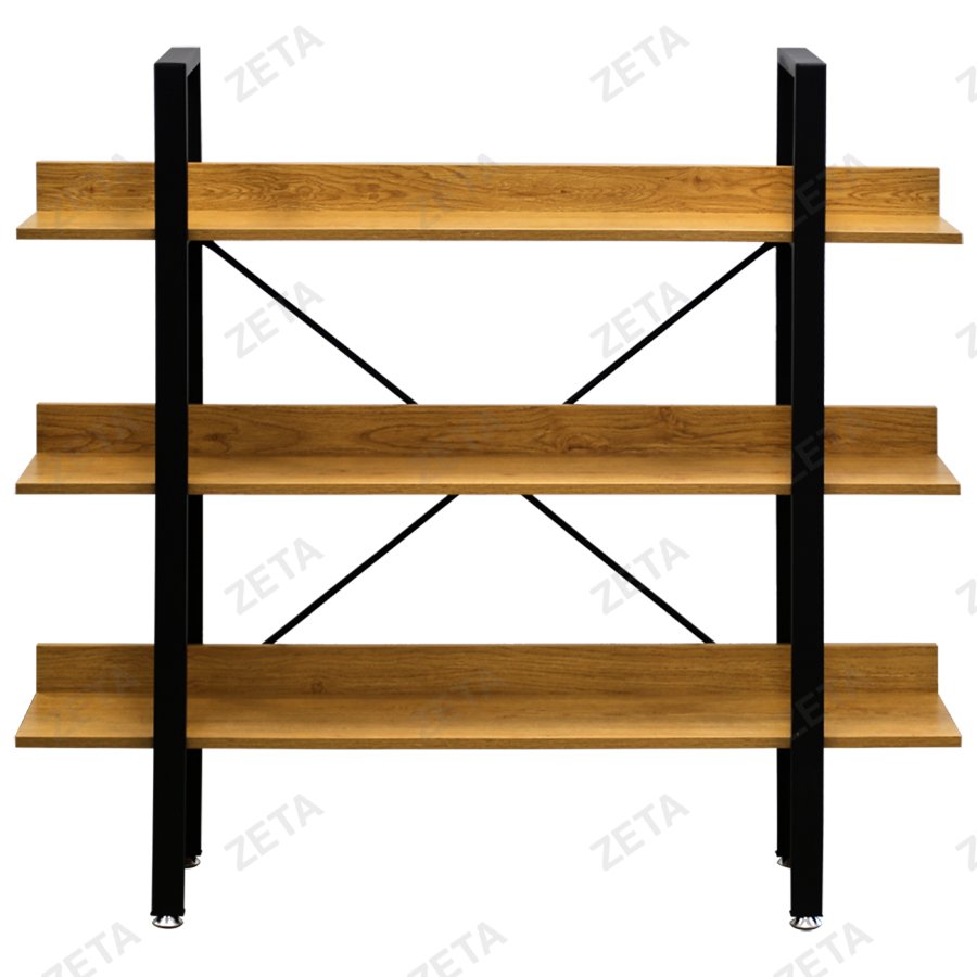 Стеллаж WB-22 (натуральный/черный) (ВИ)