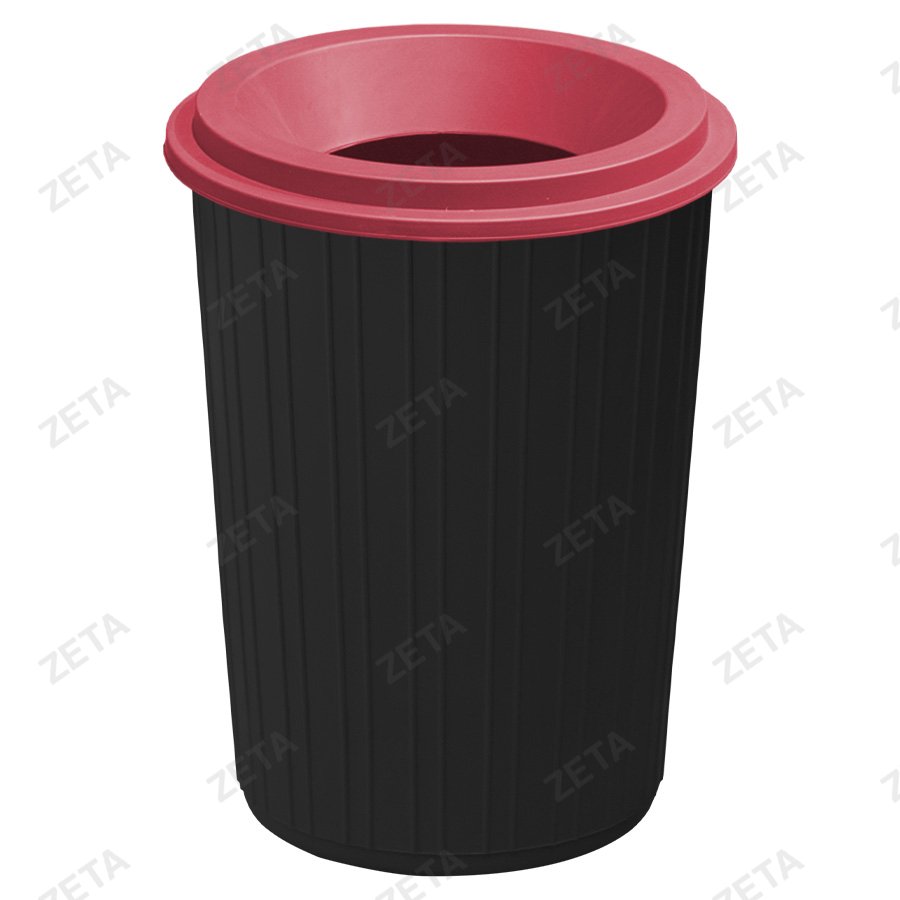 Мусорный бак с воронкообразной крышкой 75 л. (комбинированный) - изображение 1