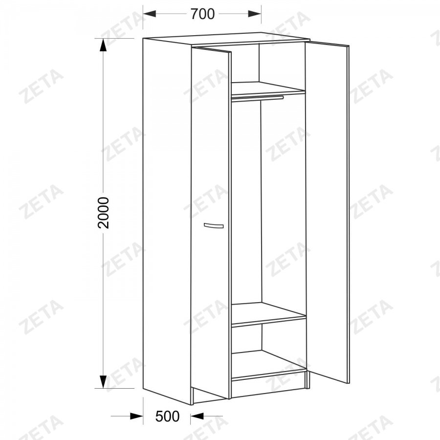 Шкаф для одежды "КУЛ-125"