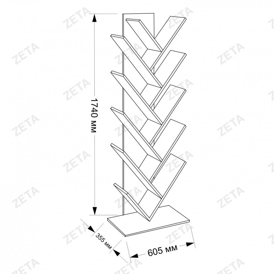 Стойка с полками "Хвоя"