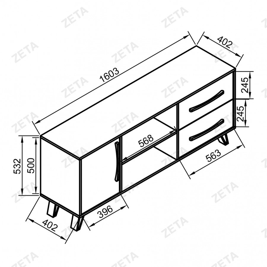Тумба под ТВ "Дакота"
