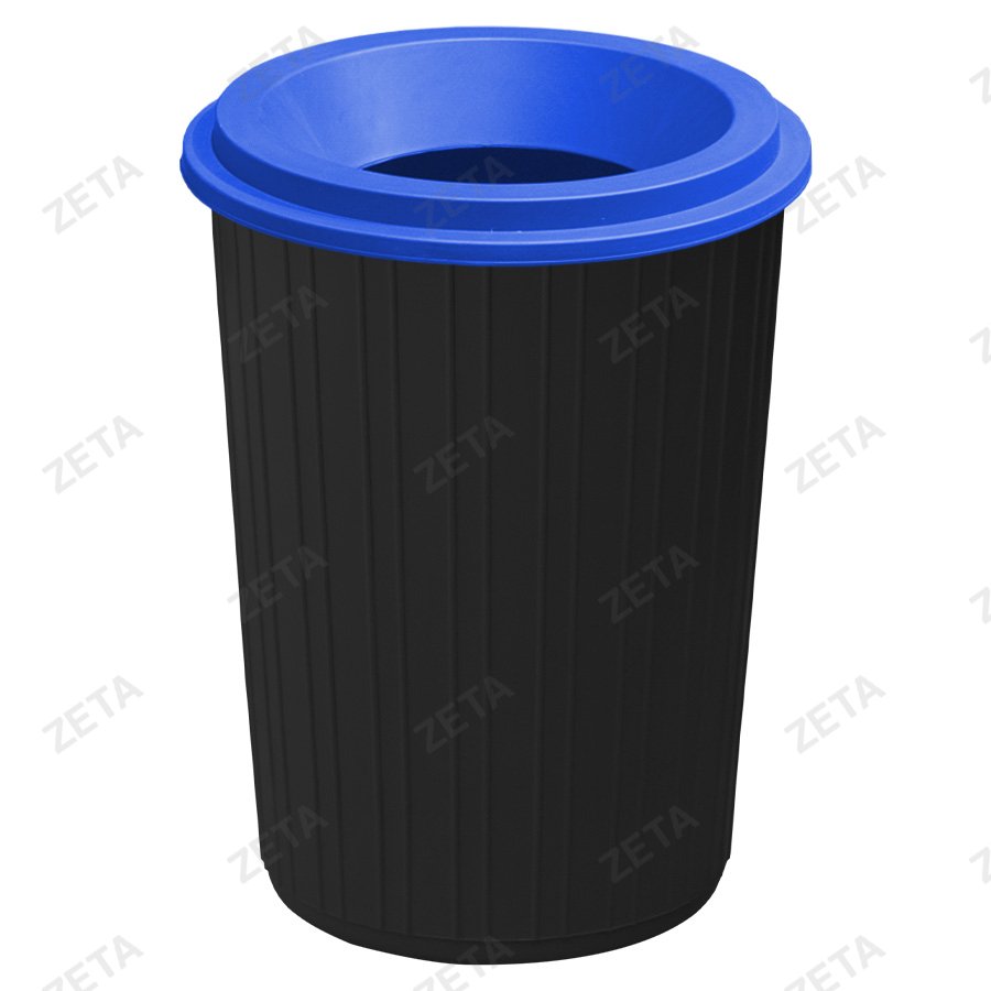 Мусорный бак с воронкообразной крышкой 75 л. (комбинированный)