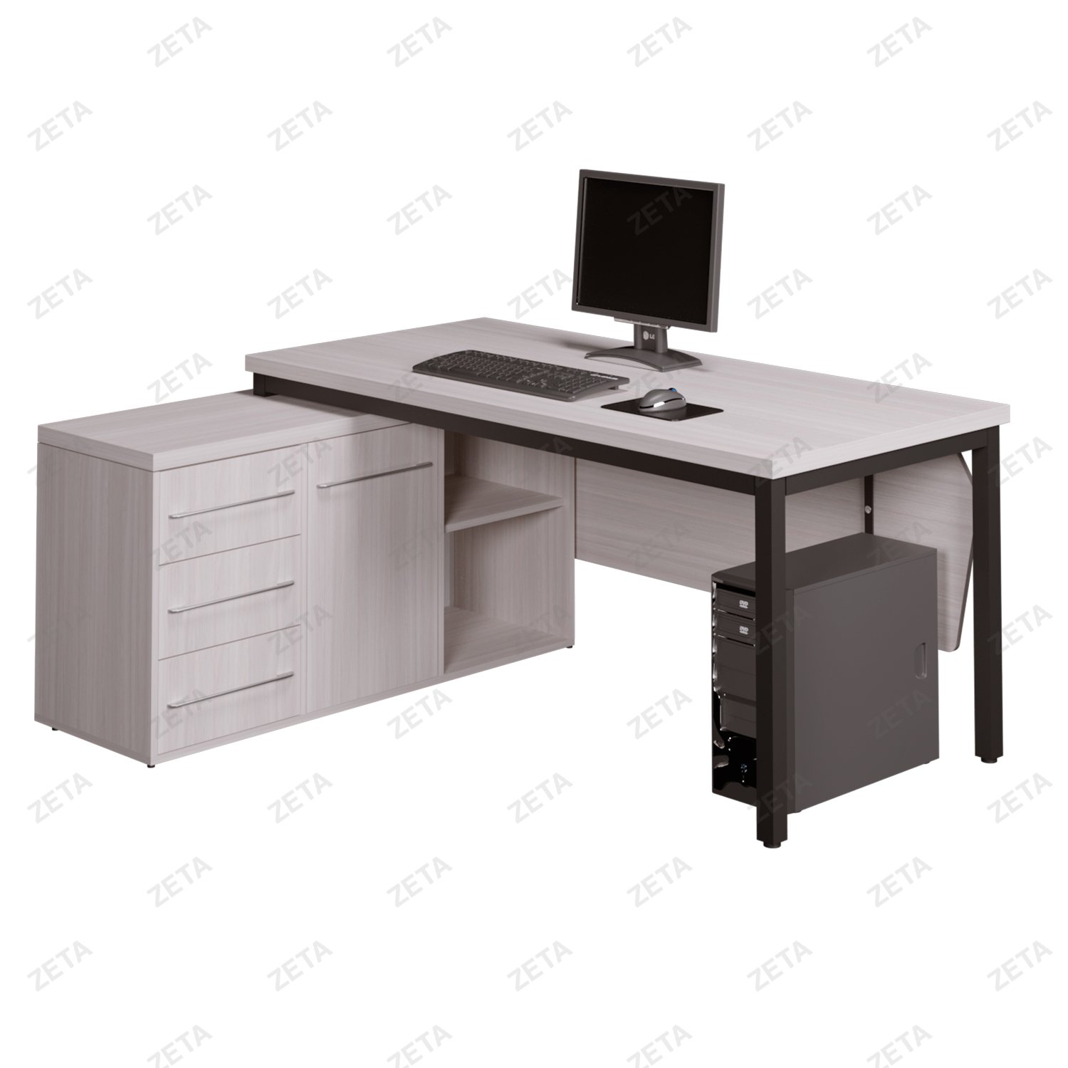 Стол с тумбой "Хантер" (1400х700 мм.) - изображение 1