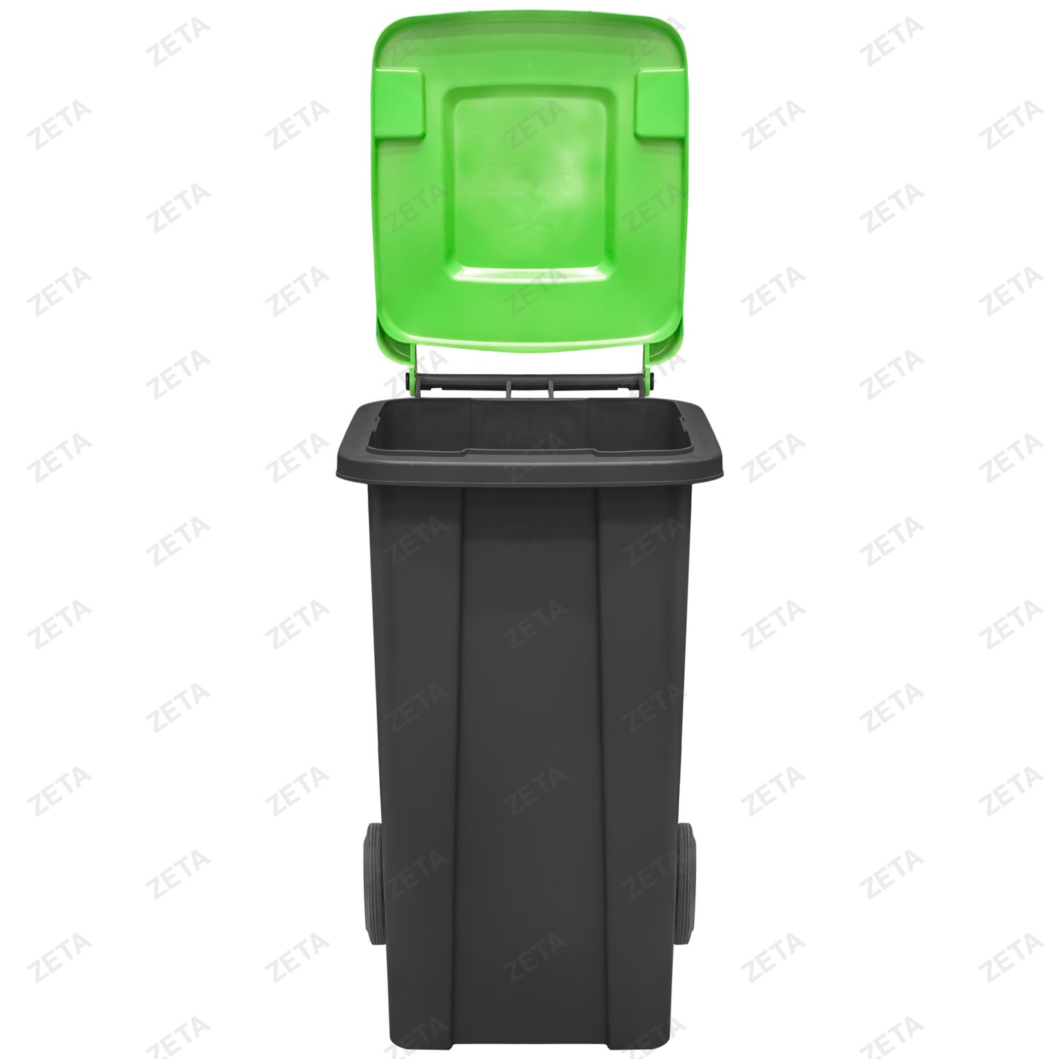 Мусорный бак с крышкой на колёсах, комбинированный (140 л.)