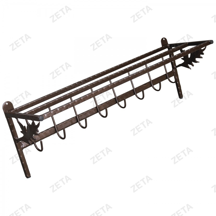 Вешалка настенная (рифлёная труба с коваными элементами) - изображение 1