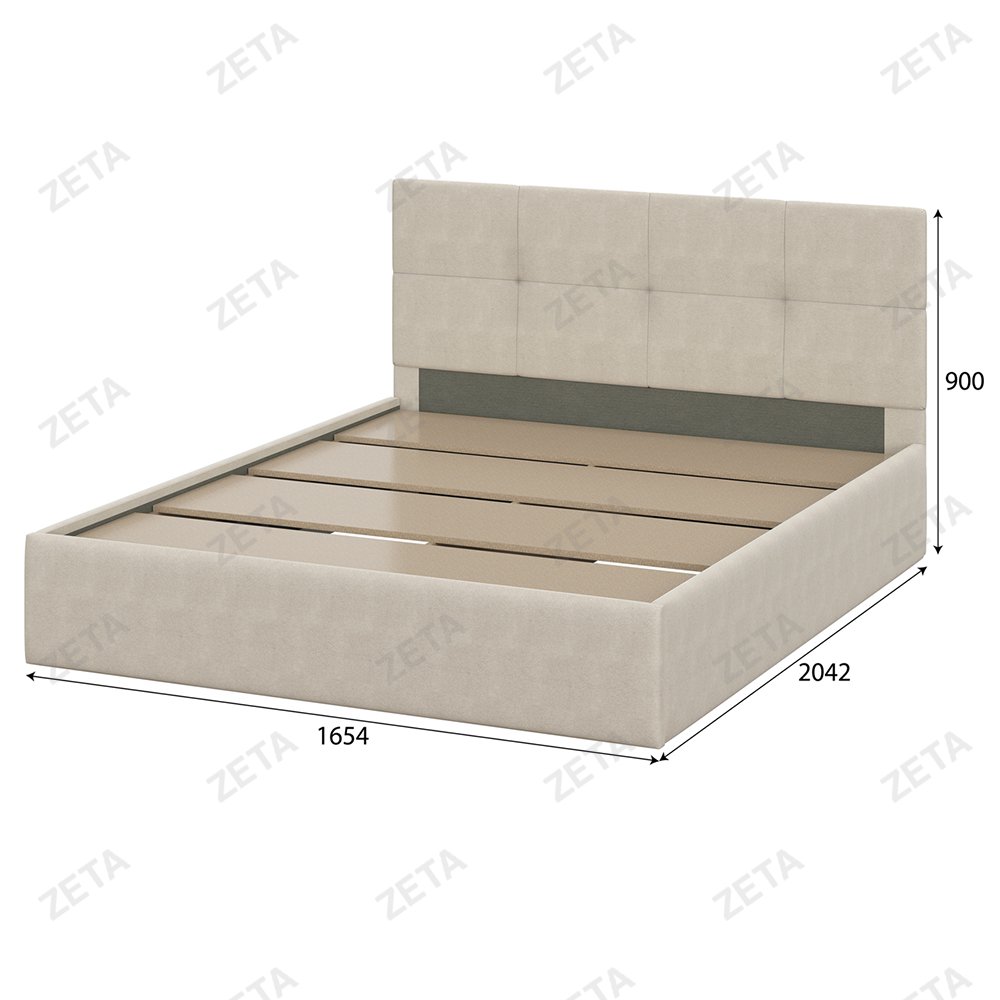 Кровать двойная №4 №00-00112032 (бежевый) (РФ) - изображение 3