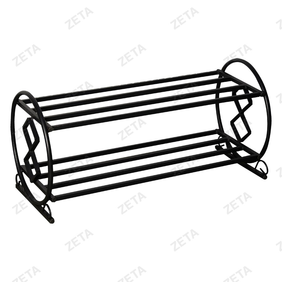 Подставка для обуви "Уали" 2 полки (с разными кованными элементами) - изображение 1