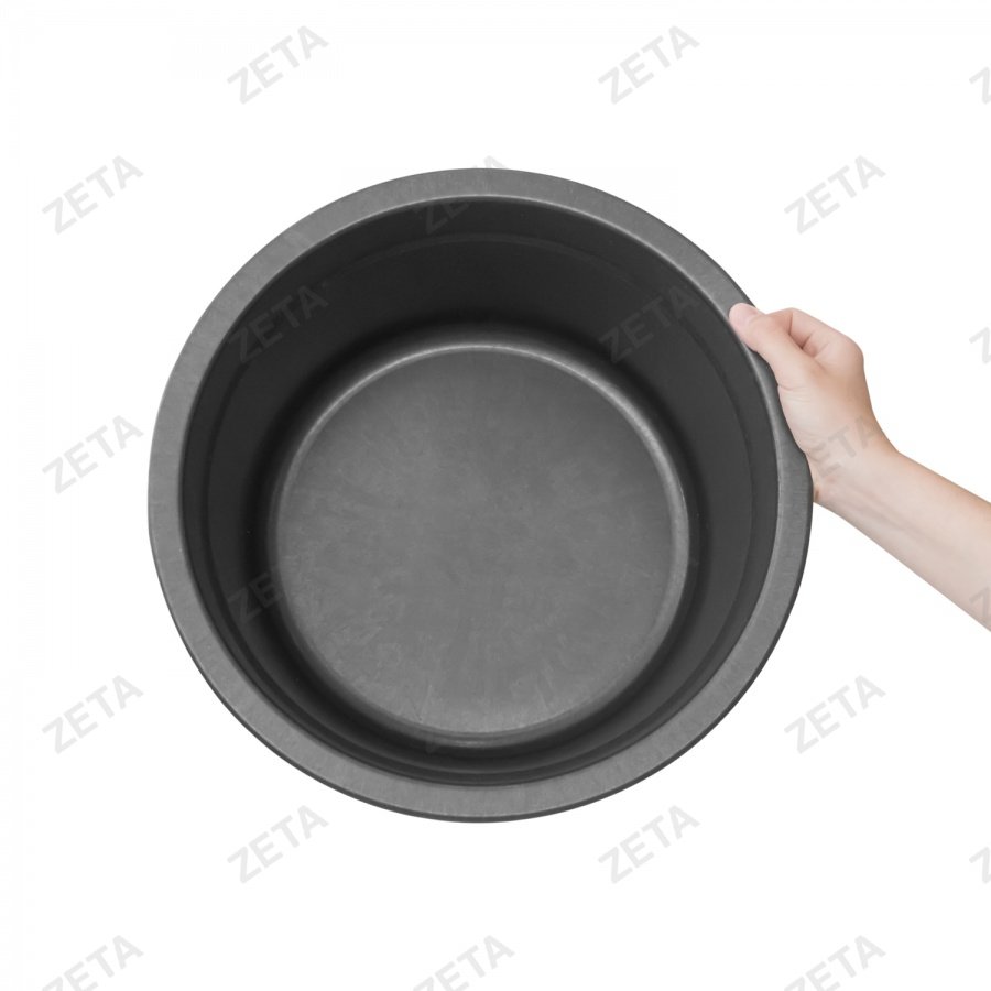 Таз пластиковый глубокий, чёрный (10 л.)