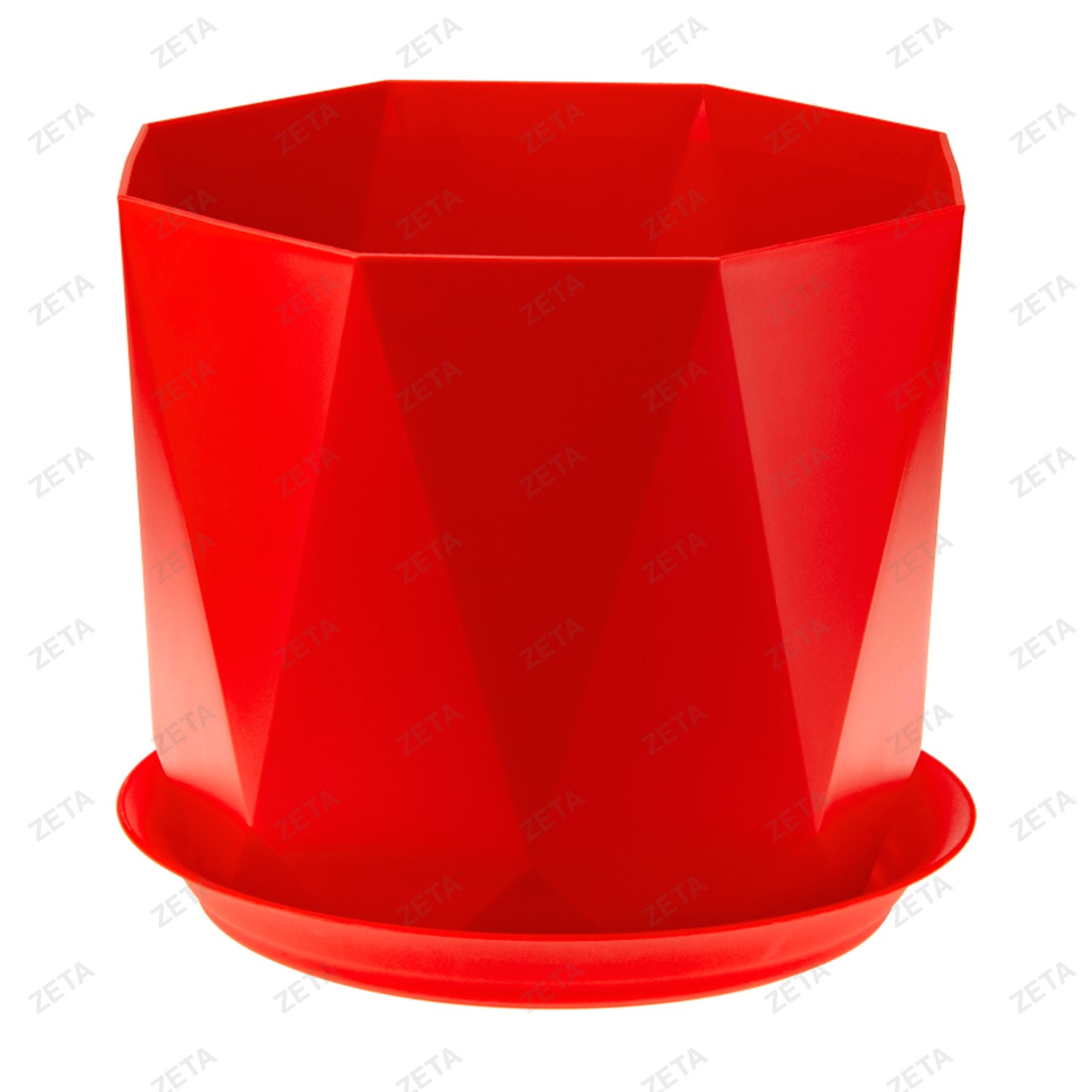 Кашпо 4,7 л. d220 мм. с поддоном "Призма" №М 3139