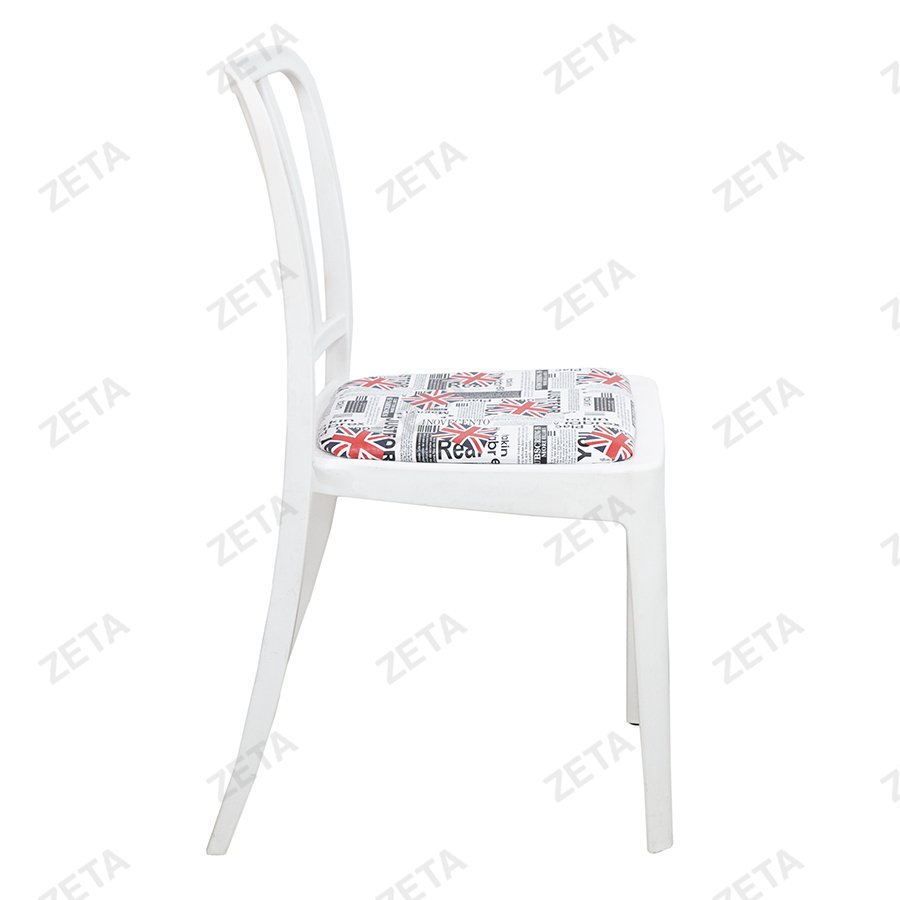 Стул пластиковый "Джеф" с мягким элементом (белый) - изображение 3