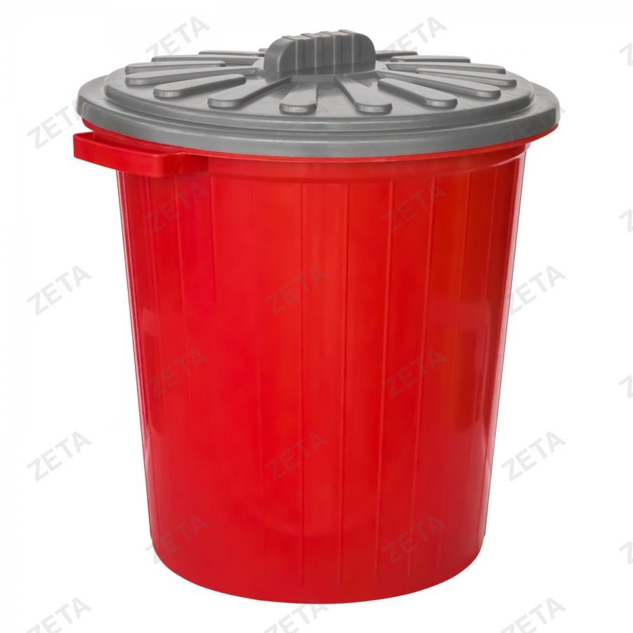 Бак мусорный 35 л с крышкой м/п цвет.