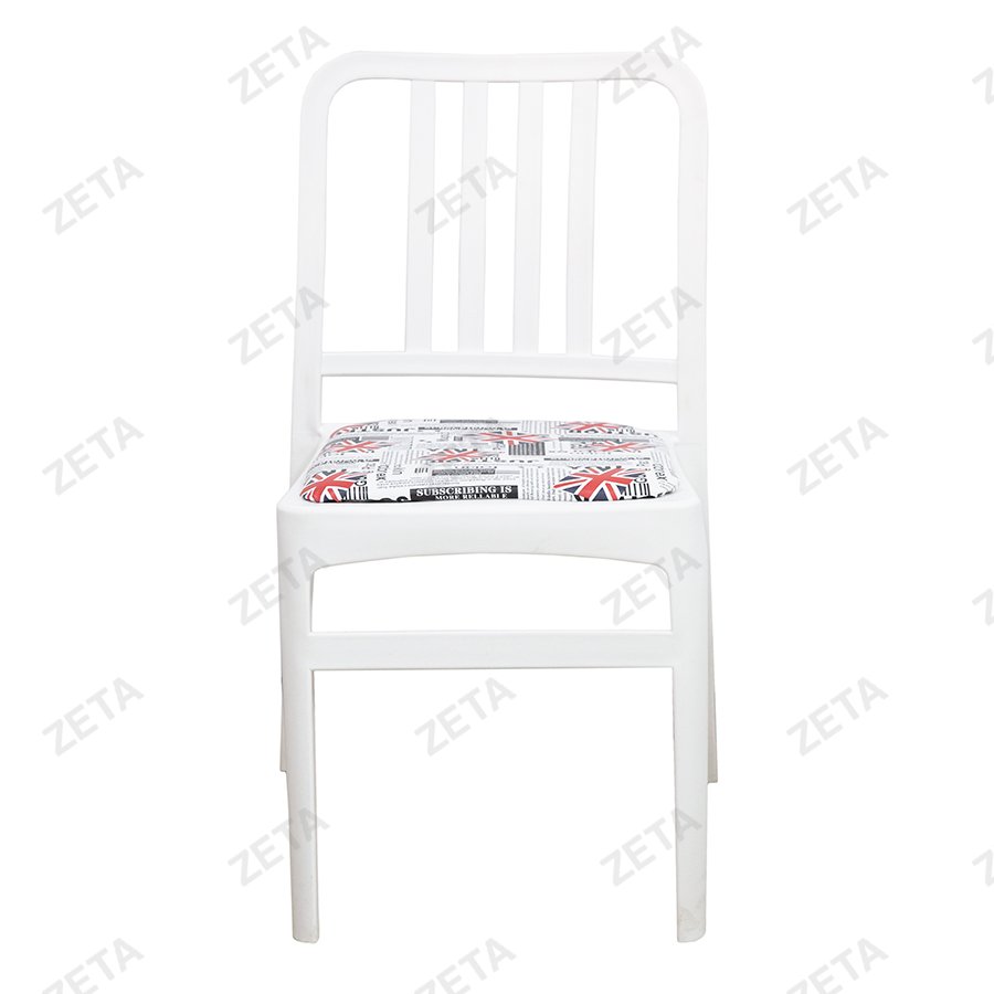 Стул пластиковый "Джеф" с мягким элементом (белый) - изображение 2