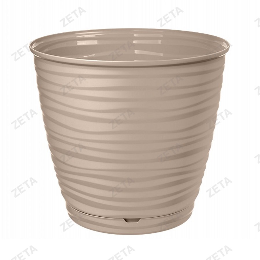 Горшок для цветов 5,4 л. Saffron с поддоном №221610317 - изображение 1