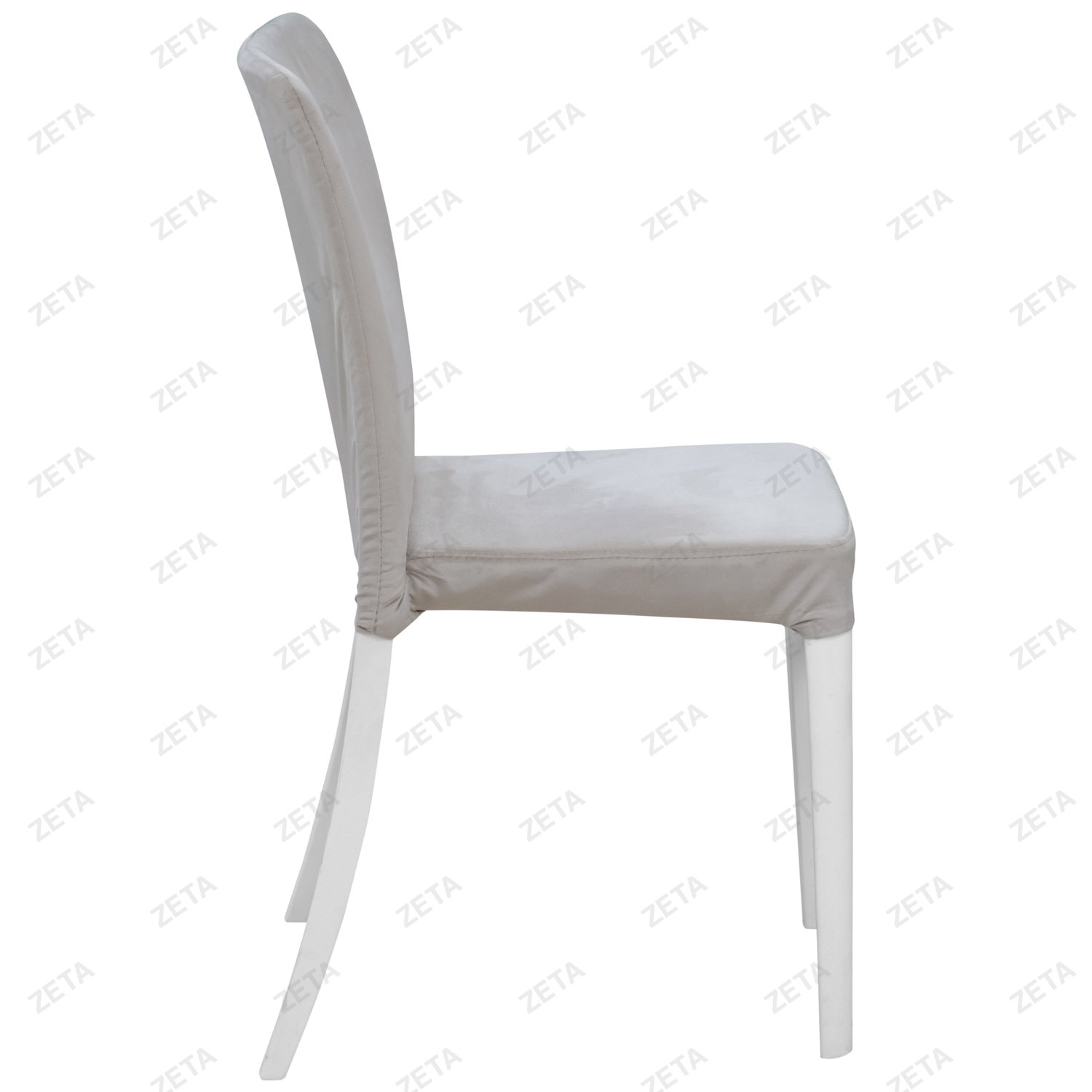 Стул пластиковый "Джеф" с чехлом (белый)