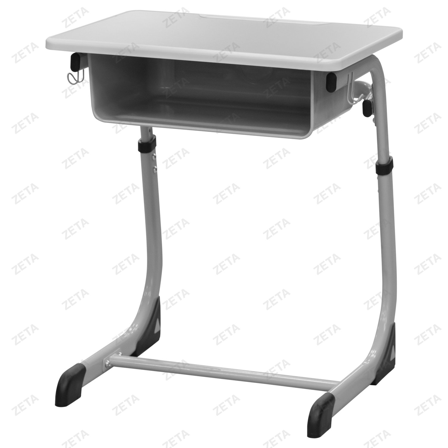 Парта школьная 1-местная + 1 стул, регулируемая №KZ-116 (серый) (ВИ)