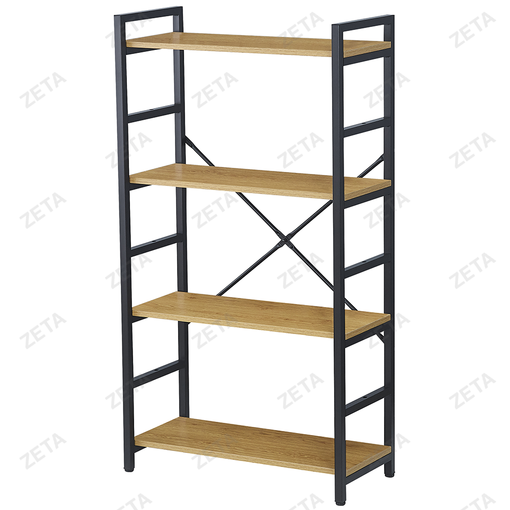 Стеллаж WB-25 (натуральный/черный) (ВИ) - изображение 1