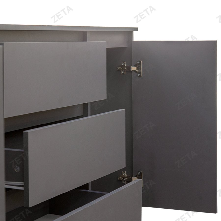 Комод "Денвер" 6 ящиков №00-00112807 (графит серый) (РФ)