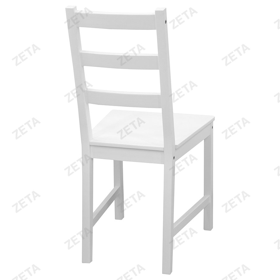 Столовый комплект от производителей IKEA: стол + 4 стула "Ladder Back" (белый) (ВИ)