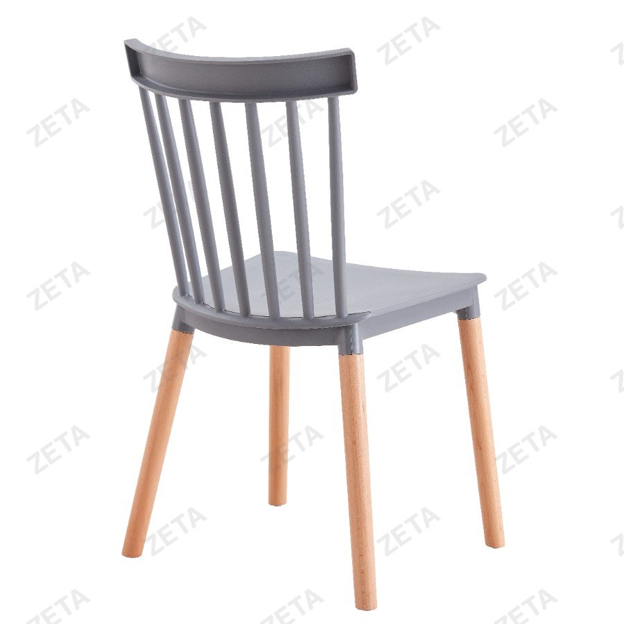 Стул пластиковый "C14" серый (ВИ)