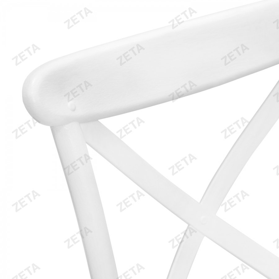 Стул пластиковый "Кантри" белый (с мягким элементом)