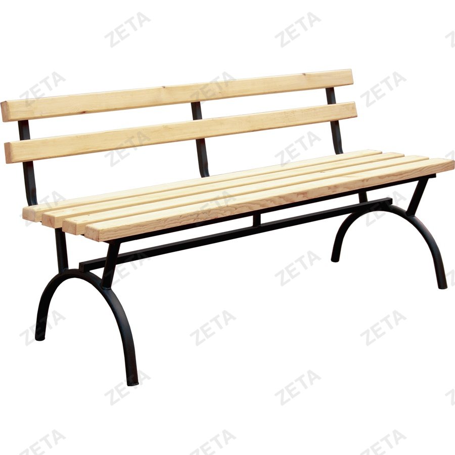 Скамья уличная, со спинкой (6 брусьев, не крашенные)