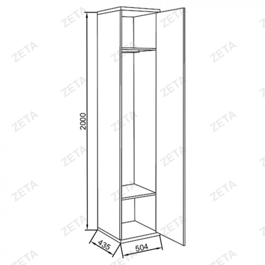Шкаф гардеробный "КУЛ-804"