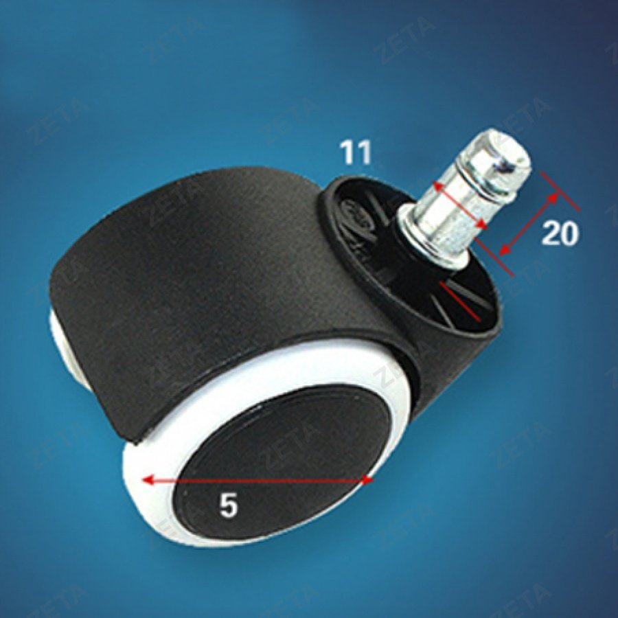 Колесо (ролик) JLф50 (белый)