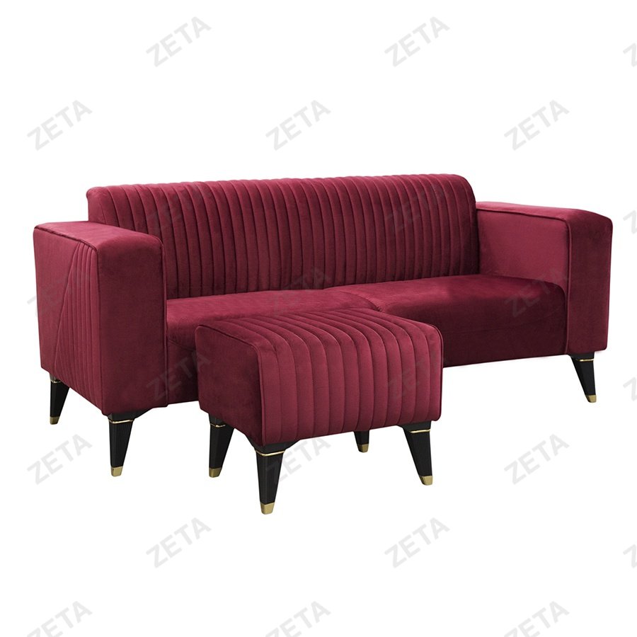 Диван "Калисто" (1950*800*850мм.) с пуфиком