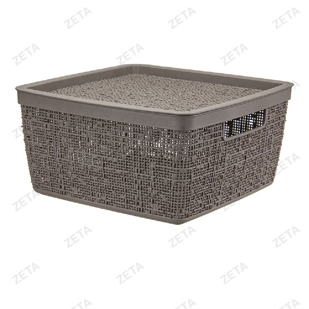 Коробка с крышкой 28*28*14 см. 8 л. "Бязь"