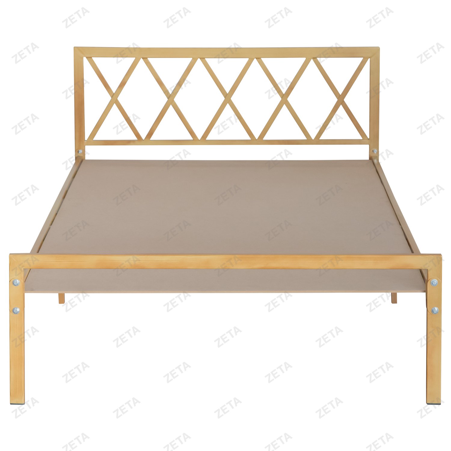 Кровать "Мари" №2 (с одной спинкой, без матраца) покраска под дерево