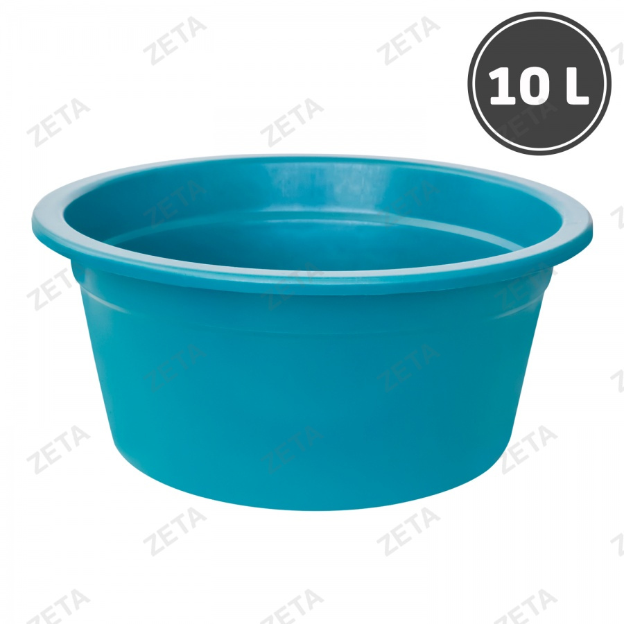 Таз пластиковый глубокий, цветной (10 л.)