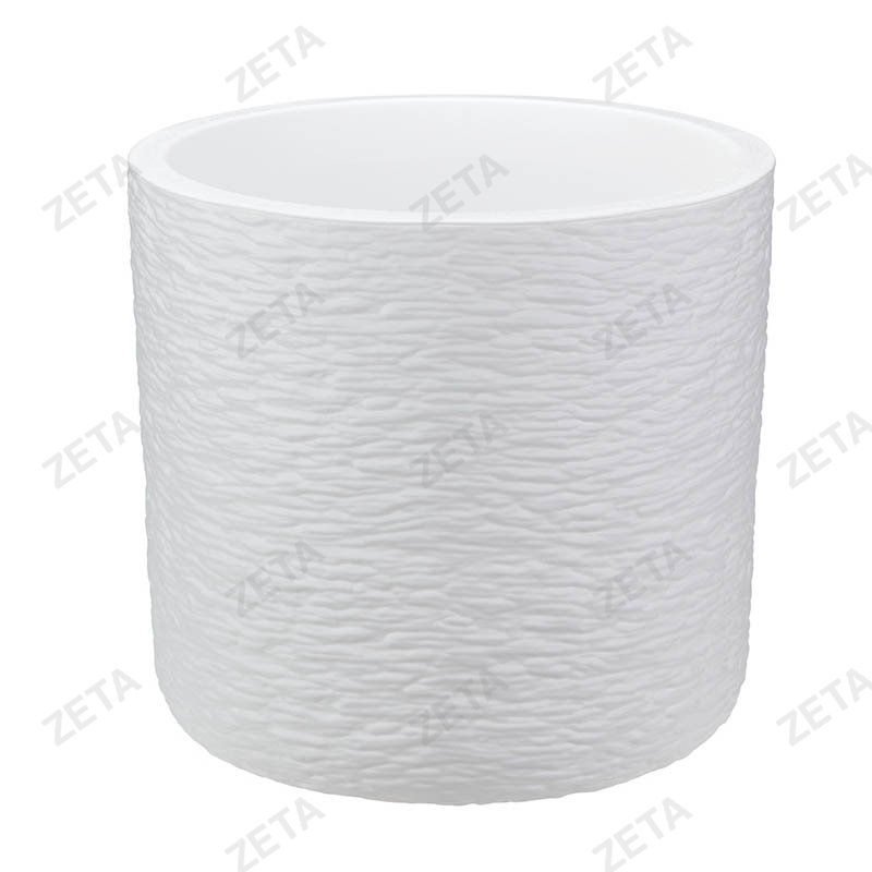 Кашпо 24 л. диаметр 380 мм. со вставкой "Сланец" №М3201