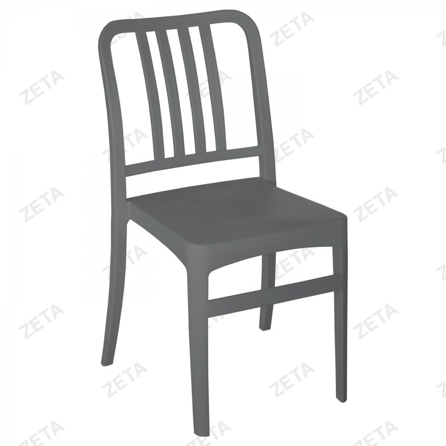 Стул пластиковый "Джеф" (серый) - изображение 1