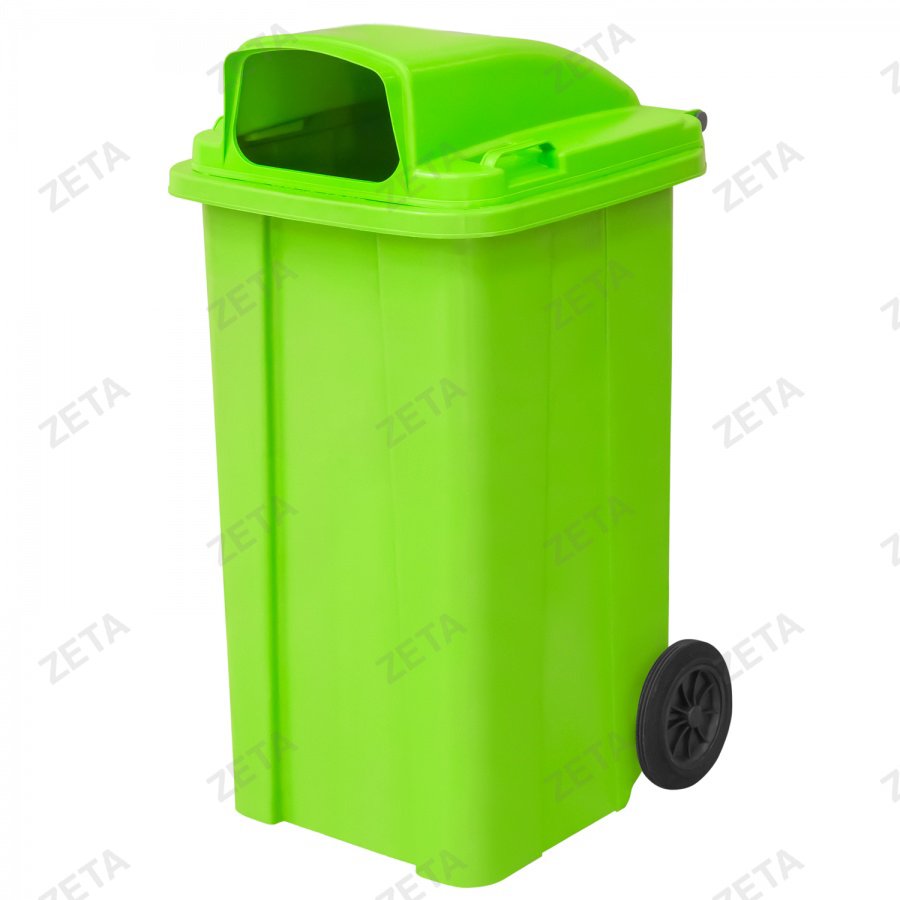 Мусорный бак с крышкой-окном (цветной) (140 л.) - изображение 1