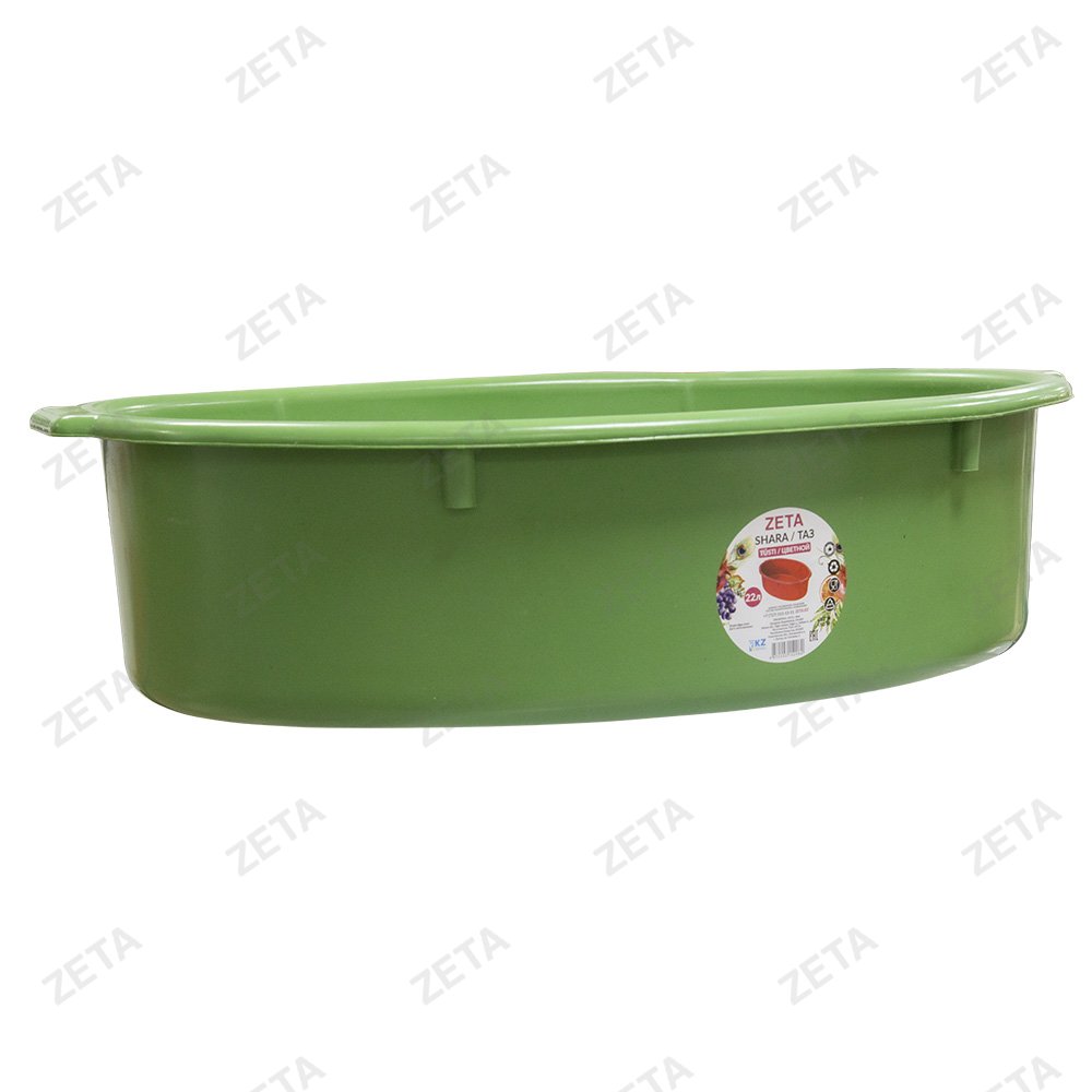 Таз пластиковый овальный, цветной (22 л.) - изображение 1