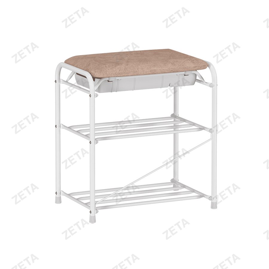 Подставка для обуви "Альфа 13" с сиденьем и ящиком (цвет на выбор) - изображение 1