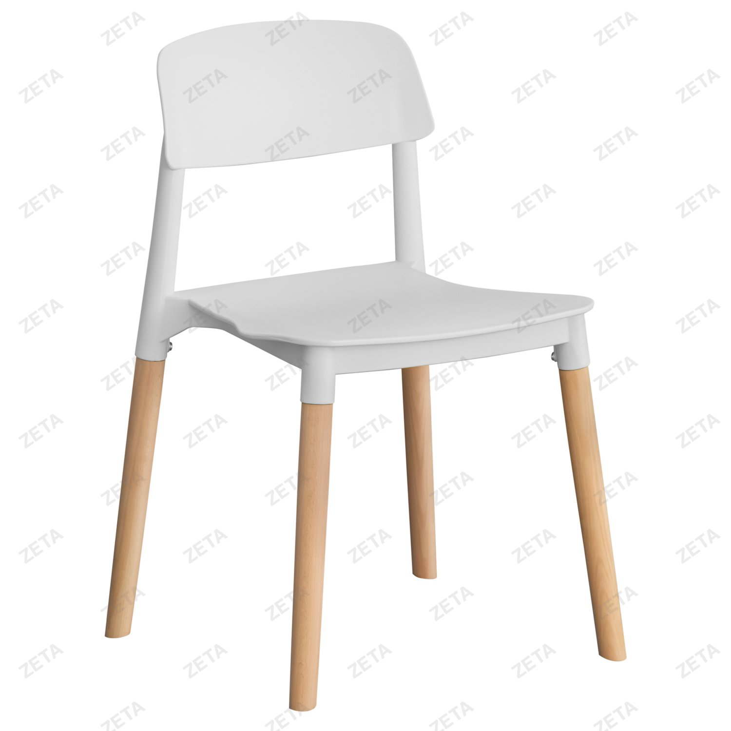 Стул "С22" пластиковый (белый) (ВИ)