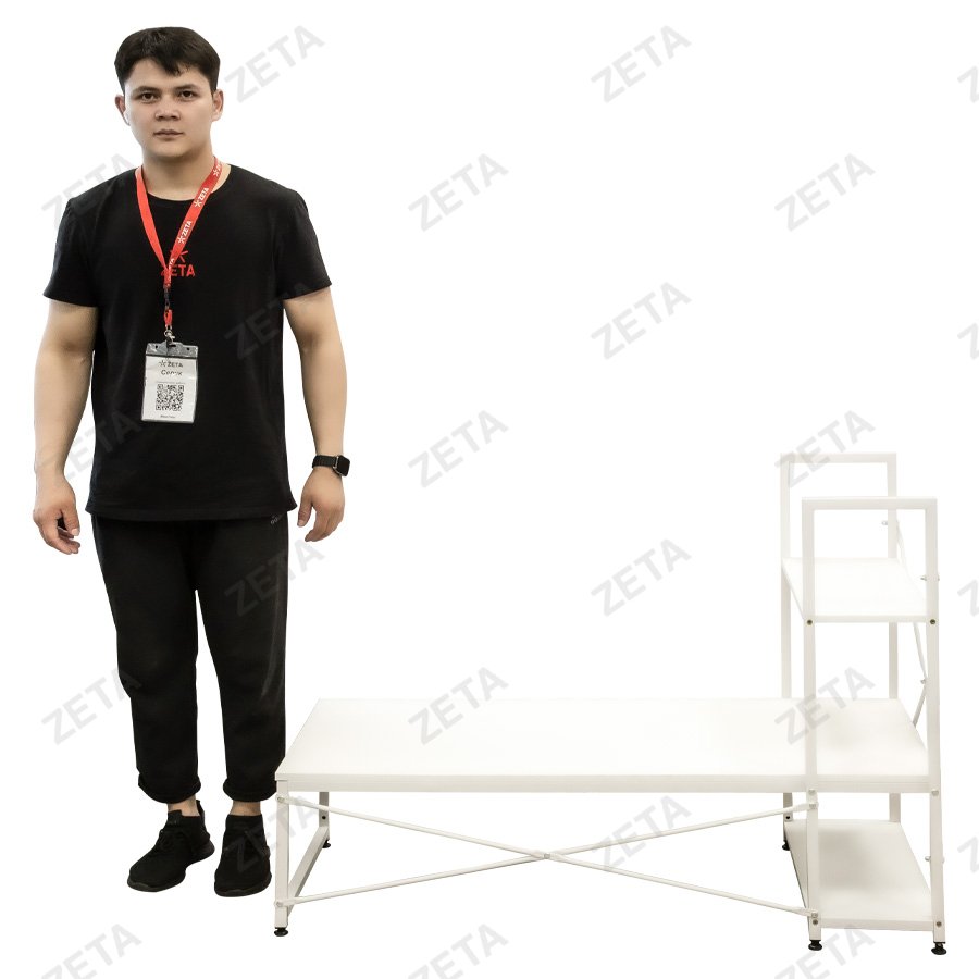 Cтол (120*48*84 cм) №S-02 (белый) (ВИ) - изображение 6