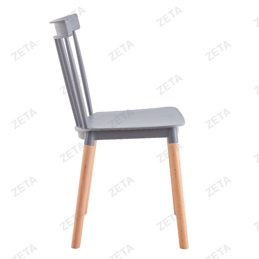 Стул пластиковый "C14" серый (ВИ)