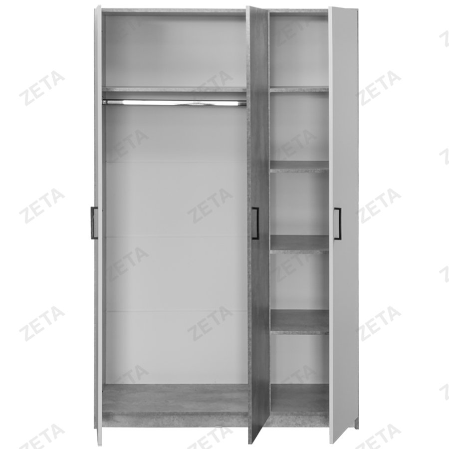 Шкаф "ШК 12" №00-00115455 (цемент светлый/белый) (РФ)