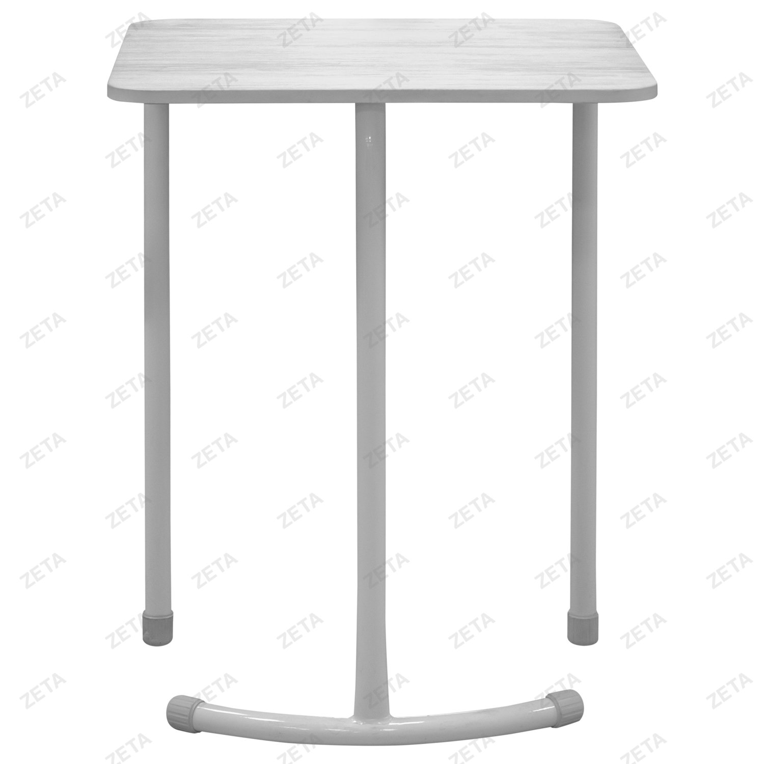 Парта школьная на 3-х ножках (1-местная с закруглённые углами) цвет Люкс